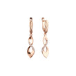 Rose Gold two tone earrings