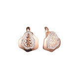 Rose Gold two tone earrings