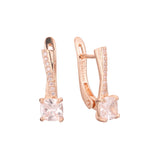 Cluster earrings in 14K Gold, Rose Gold plating colors