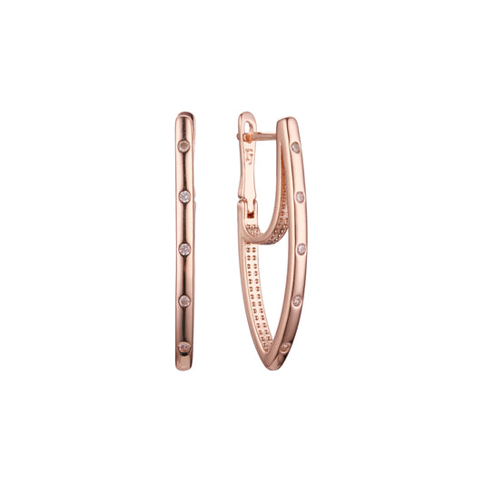 Earrings in 14K Gold, Rose Gold plating colors