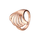 Anillos de diseño de moda de oro rosa