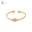 Open beads 14K Gold bangle bracelets