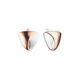 Earrings in Rose Gold, two tone plating colors