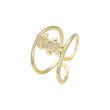 14K Gold kid open rings