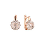 Rose Gold two tone earrings