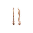 Rose Gold pearl earrings