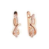 Pendientes de oro rosa