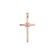 Latin cross pendant in Rose Gold, 14K Gold plating colors