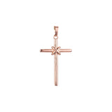 Latin cross pendant in Rose Gold, 14K Gold plating colors