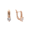 Rose Gold solitaire earrings