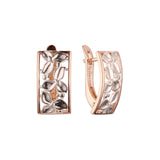 Rose Gold two tone earrings