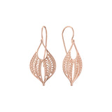 Wire hook earrings in 14K Gold, Rose Gold plating colors