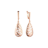 Rose Gold two tone earrings