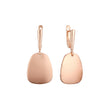 Rose Gold little rose petal earrings