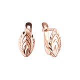 Earrings in Rose Gold, two tone plating colors