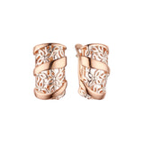 Rose Gold two tone earrings