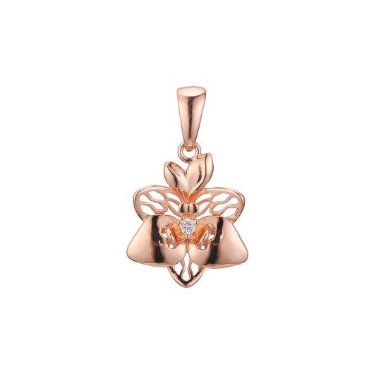 Pendant in Rose Gold two tone, 14K Gold plating colors