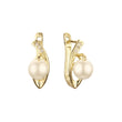 Pearl earrings in 14K Gold, Rose Gold plating colors