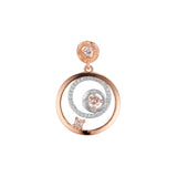 Pendant in Rose Gold, two tone plating colors