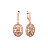 Pendientes de oro rosa