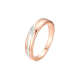 Rose Gold two tone rings