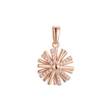 Snow flake pendant in 14K Gold, Rose Gold, 18K Gold plating colors