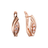 Earrings in Rose Gold, two tone plating colors