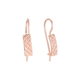 Wire hook child earrings in 14K Gold, Rose Gold plating colors