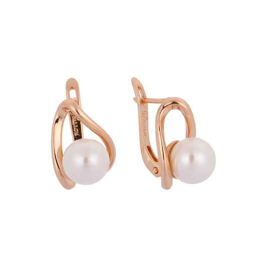 Pearl Rose Gold earrings