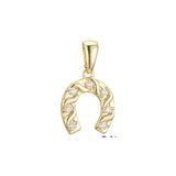 Horseshoe pendant in Rose Gold, 14K Gold plating colors