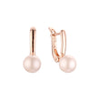 Rose Gold pearl earrings