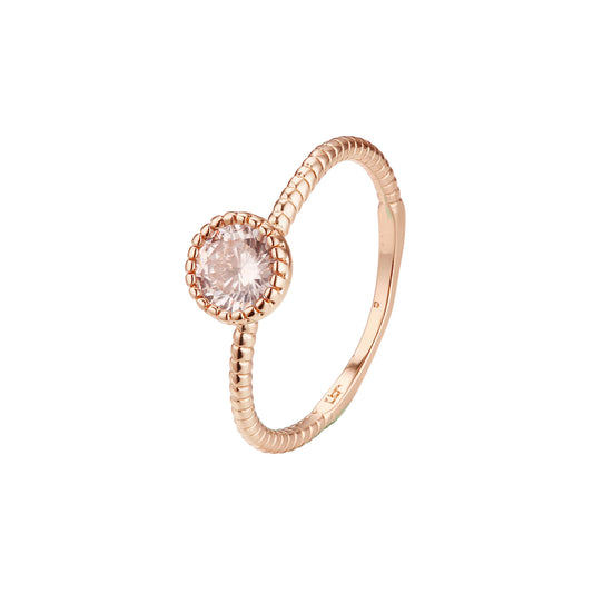 Rose Gold solitaire rings