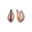 Rose Gold two tone earrings