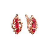 Pendientes de oro rosa