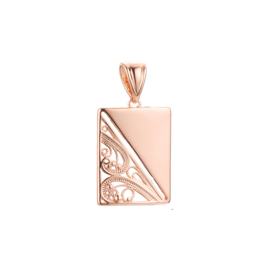 Pendant in Rose Gold, 14K Gold plating colors