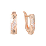 Earrings in 14K Gold, Rose Gold, two tone plating colors