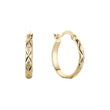 Hoop earring in 14K Gold, Rose Gold plating colors