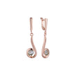 Aretes de racimo en Oro de 14K, Oro Rosa, baño de dos colores