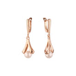 Rose Gold pearl earrings