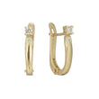 Earrings in 14K Gold, Rose Gold, two tone plating colors