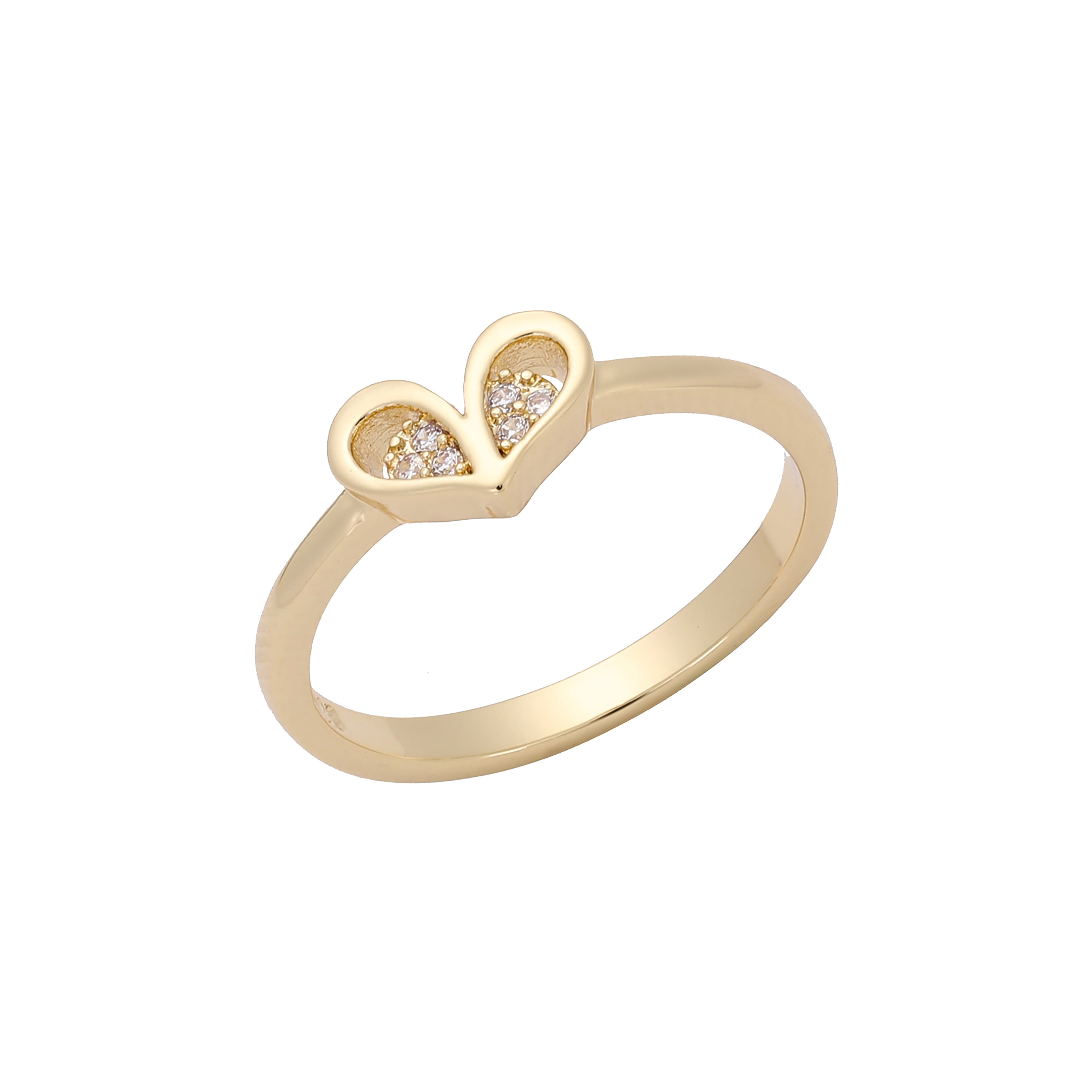 14K Gold little heart rings