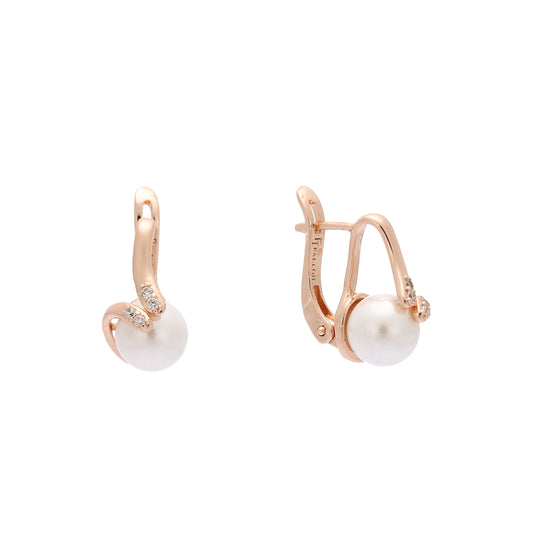 Pearl Rose Gold earrings