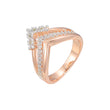 Rose Gold two tone rings