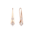 Rose Gold two tone wire hook earrings