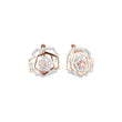 Earrings in Rose Gold, two tone plating colors