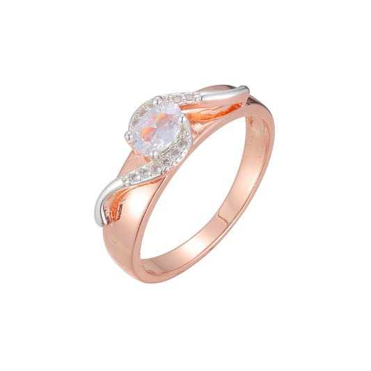 Rose Gold two tone rings