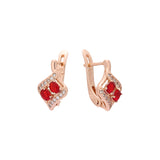 Pendientes de oro rosa