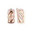 Rose Gold two tone earrings