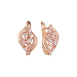 Pendientes de oro rosa