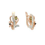 Rose Gold two tone earrings